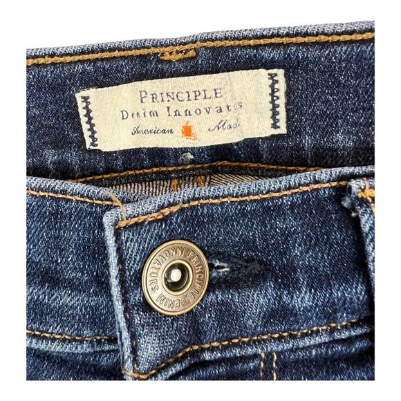 Principle Denim Optimist Ankle cropped Jeans fray raw hem - Picture 3 of 8